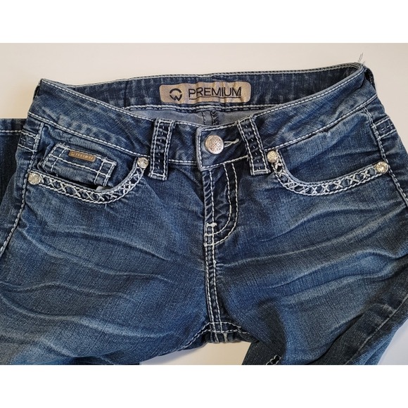 Warehouse One Premium Women's Denim Low Rise Straight Leg Cut Size 26Reg‎ - Picture 12 of 12